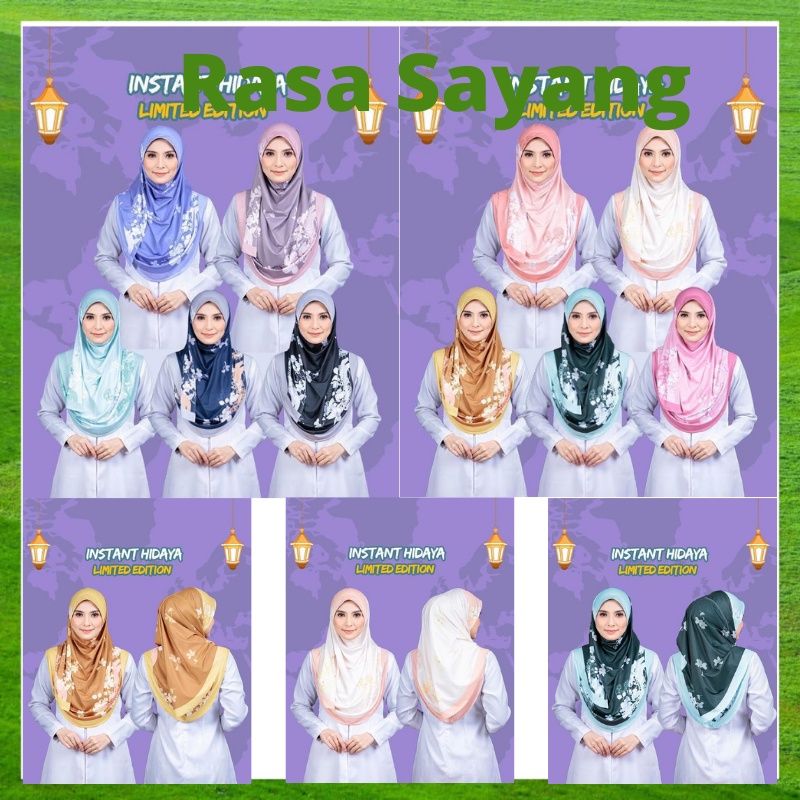 {RasaSayang}Tudung Sarung Instant Hidaya Korean Moscrep Limited Edition ...