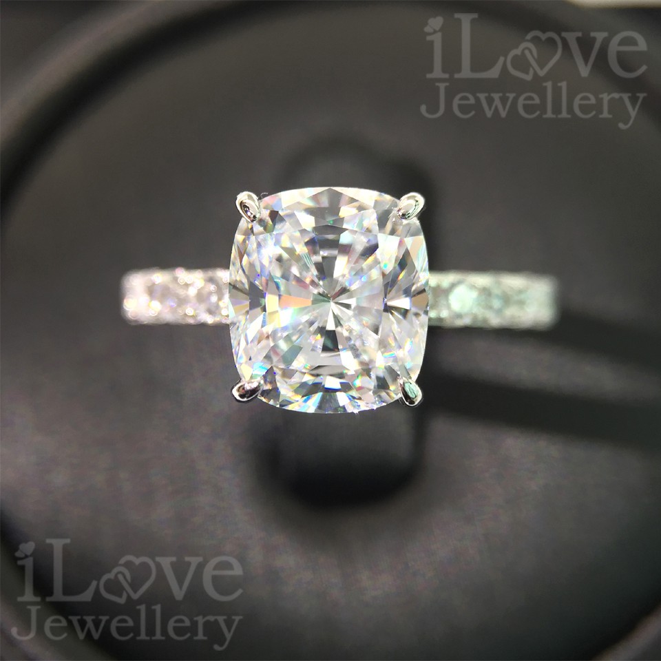 Clearance Sales! iLove Jewellery 925 Silver 18K White Gold Plated 3ct