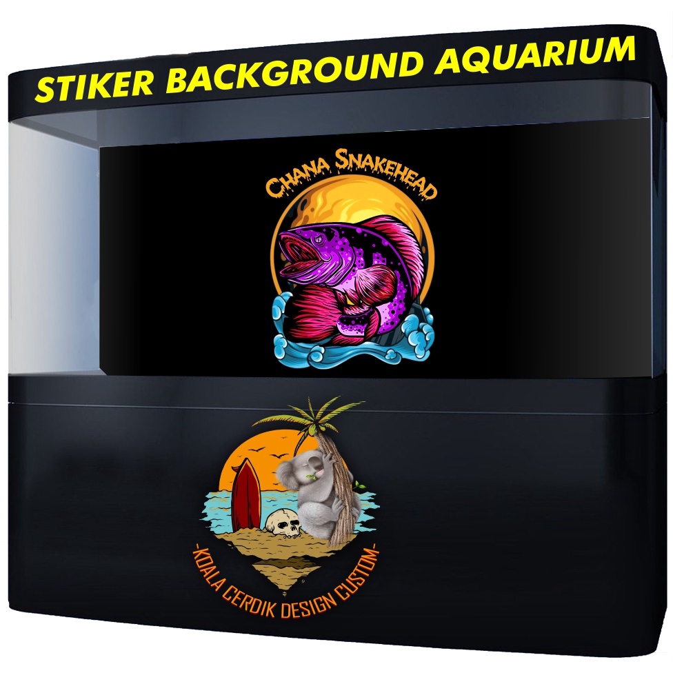 Chana Snakehead Fish Aquarium Background Sticker | Shopee Malaysia
