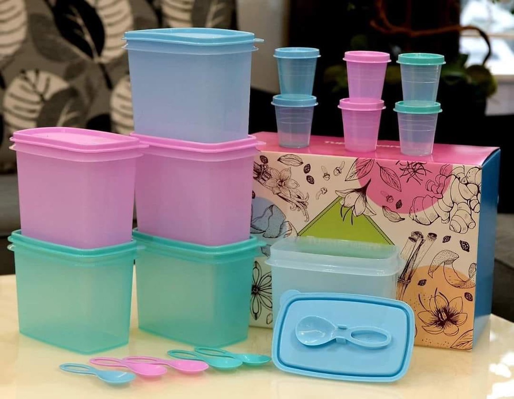 OFFER: Random Colour 1 pc: Tupperware Shelf Saver 840ml (Clear Window ...