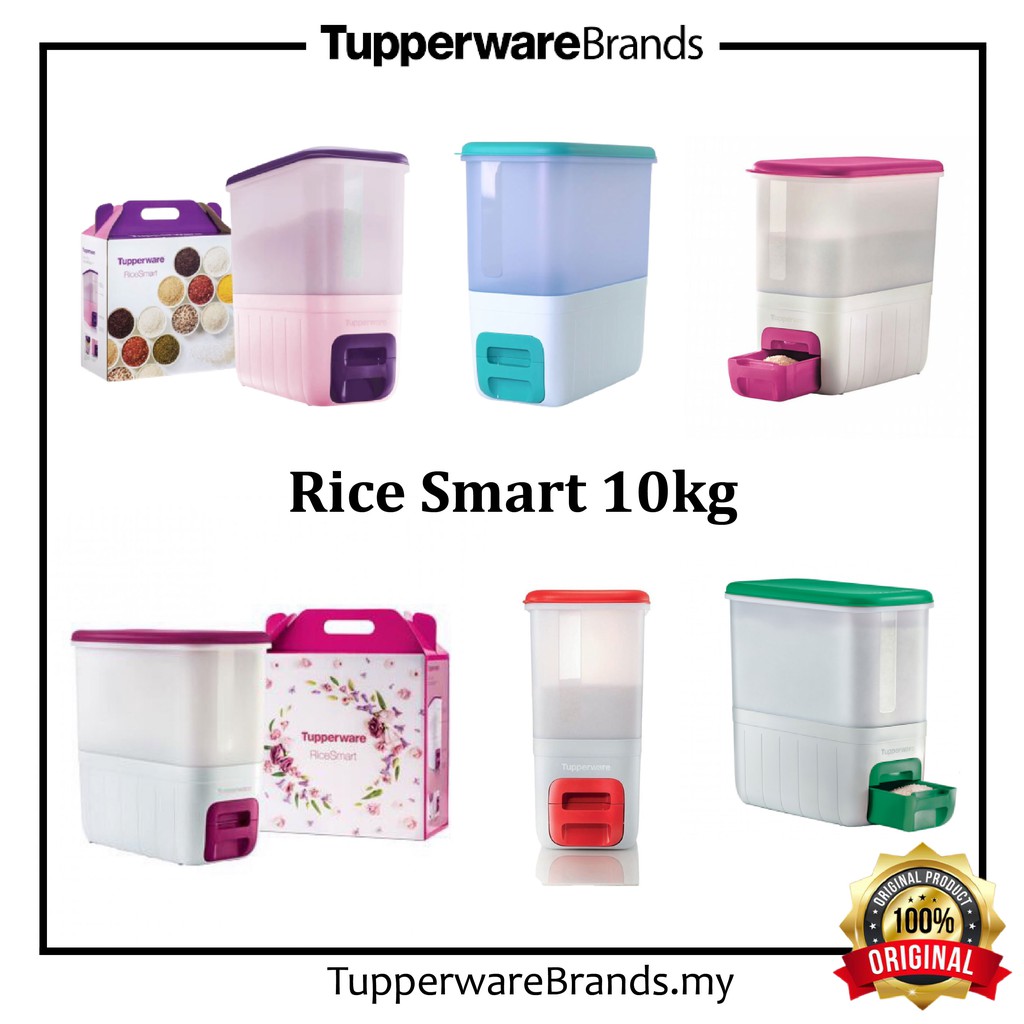 Original Tupperware Rice Smart 10kg Ready Stock Malaysia tempat simpan ...