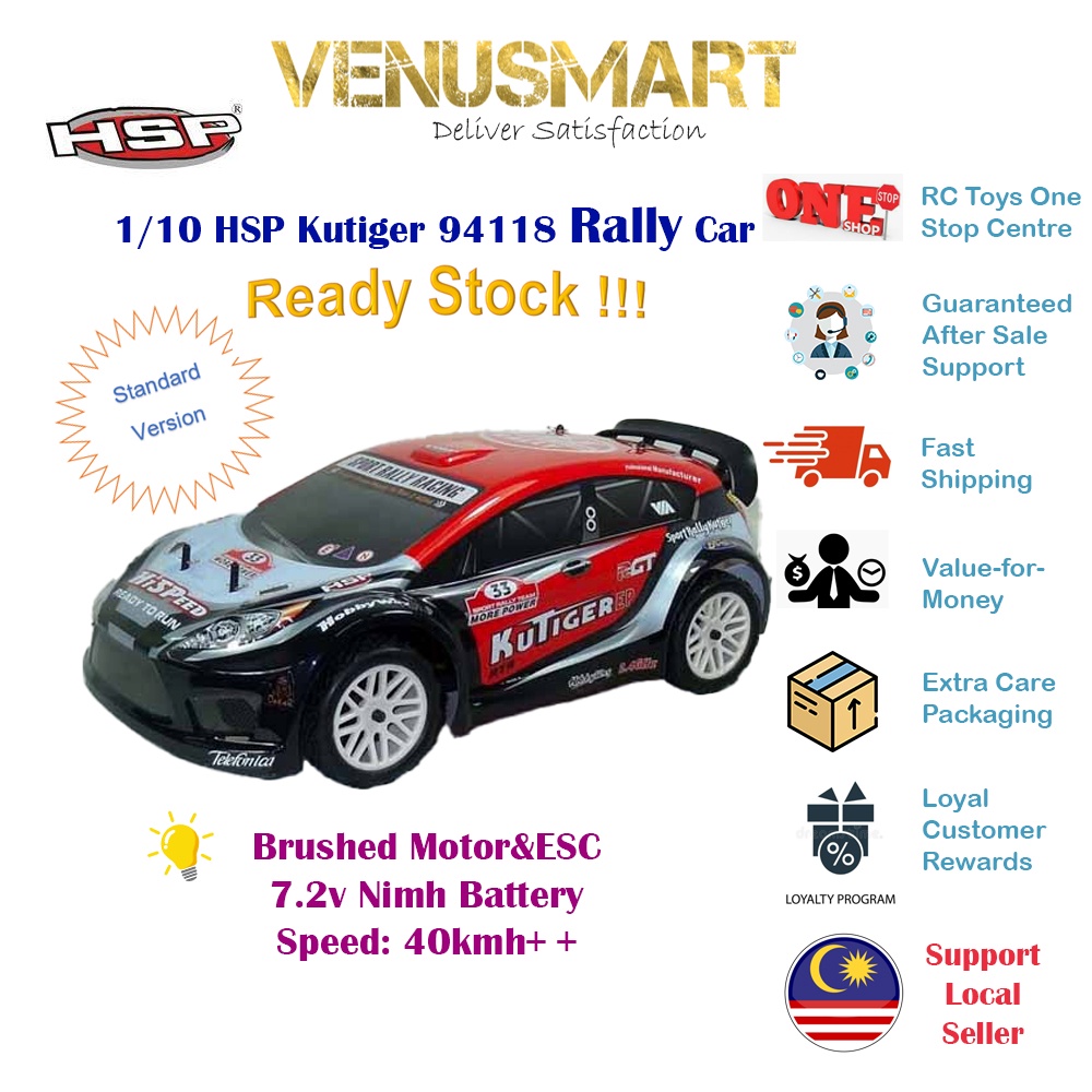 HSP RACING KUTIGER 94118 ELECTRIC POWERED RALLY 4WD RC CAR RTR