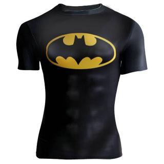 Mens Superhero Running Short Sleeve Printed T-shirts Men