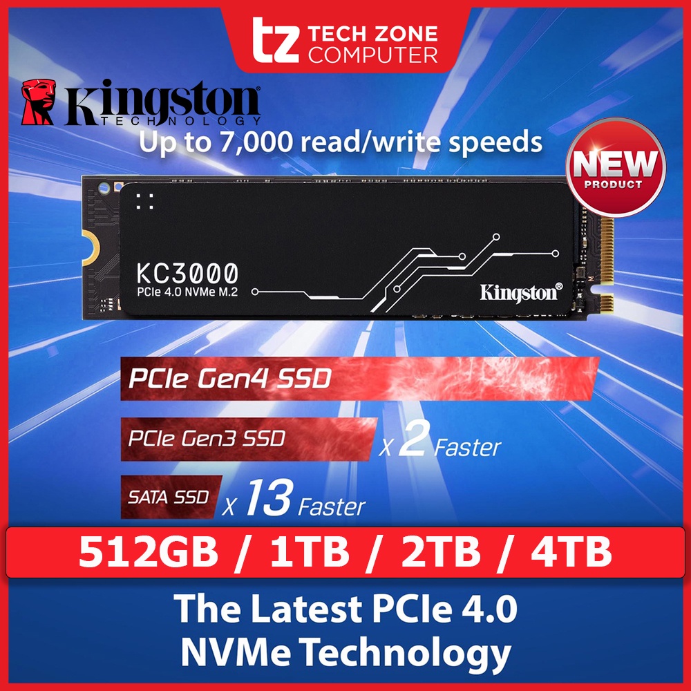 Kingston KC3000 M.2 2280 NVMe SSD 2TB - SSD M.2 