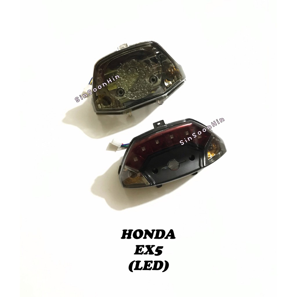 HONDA EX5 Tail Lamp Set LED TINTED # lampu belakang ex5 / ex5 dream LED ...