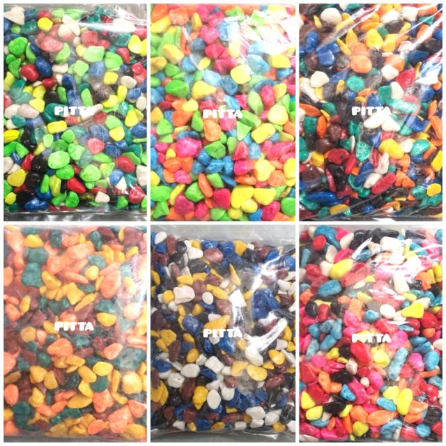 Small colourful pebbles 10mm 900G - 1KG | Shopee Malaysia