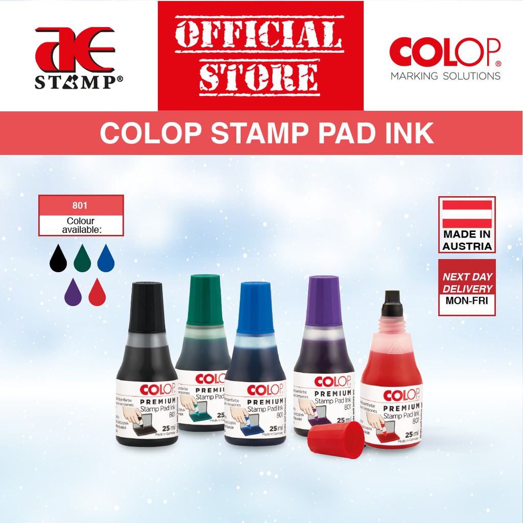 COLOP SelfInking Stamp Refill Ink ink office colors ink replacement