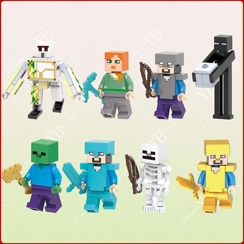 Children's assembling building blocks mini toy city minifigures ...