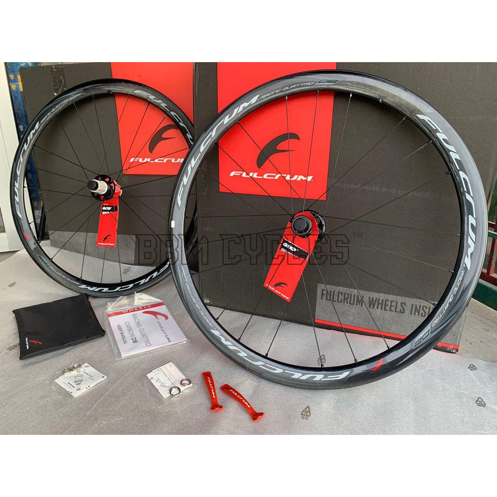 Fulcrum Racing Quattro Carbon DB Disc Brake Center Lock Wheelset road bikes wheelsets bicycle wheels Shopee Malaysia フルクラム レーシングクアトロカーボンdbホイール