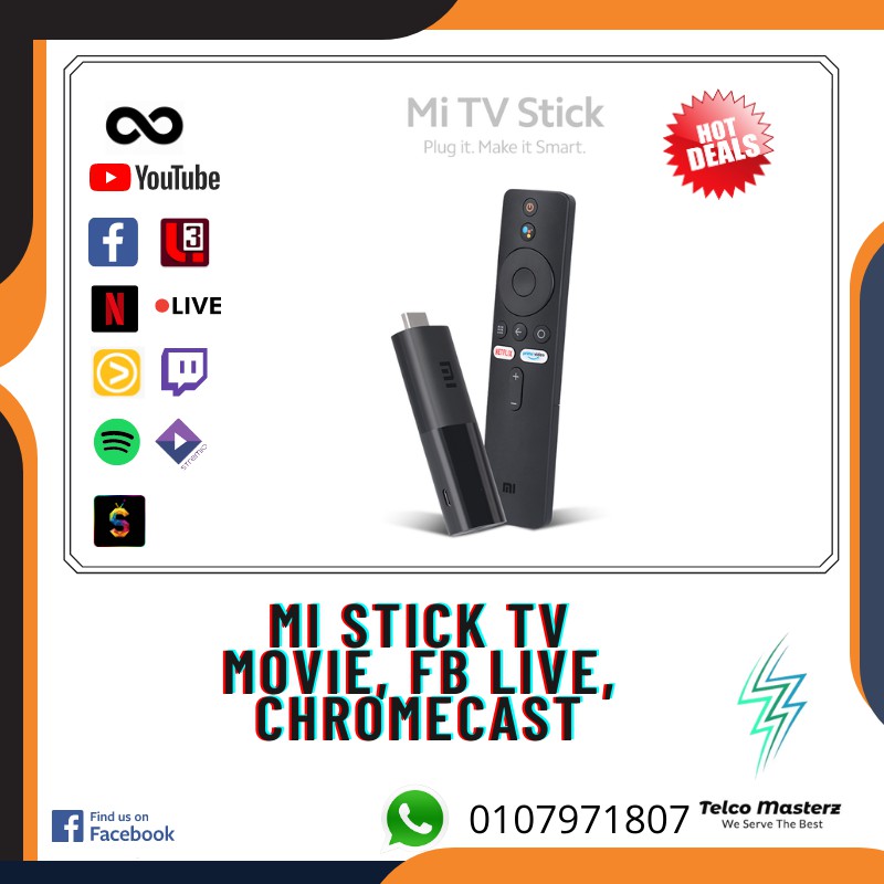 Ready Stock Xiaomi Mi TV Stick (Preinstalled Layar 3 & SyberTV) English ...