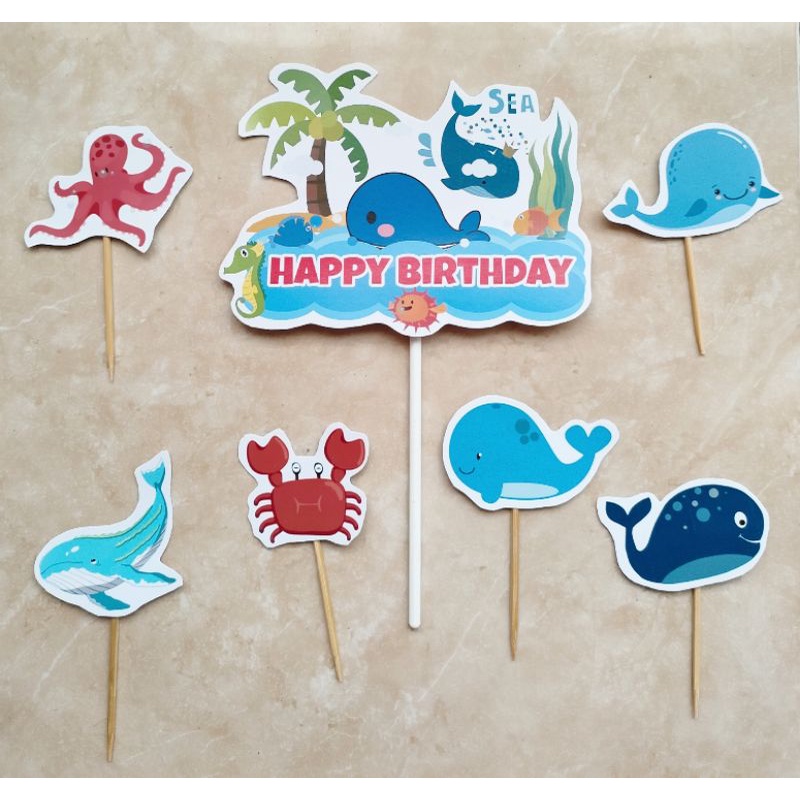 Topper cake Skewer cake Decoration Rice tumpeng birthday happy birthday ...