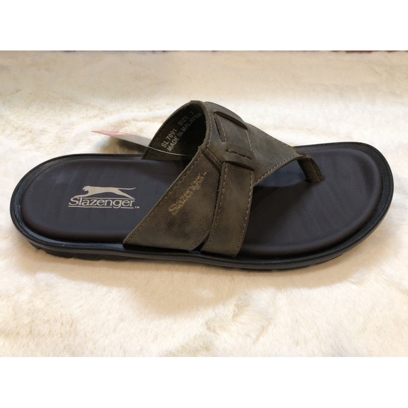 Slazenger Men s PU Slippers Shopee Malaysia