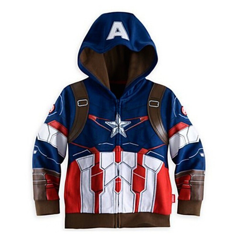 Boys Costume Hoodies Sweatshirts Children Outerwear Avengers Marvel Superhero Iron Man Thor Hulk Captain America Spiderman Sweatshirt Costume Boys Kids Coats Shopee Malaysia