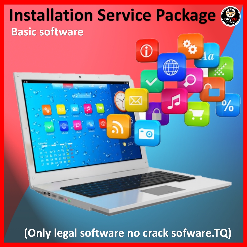 Installation Service Package Basic Software | Shopee Malaysia