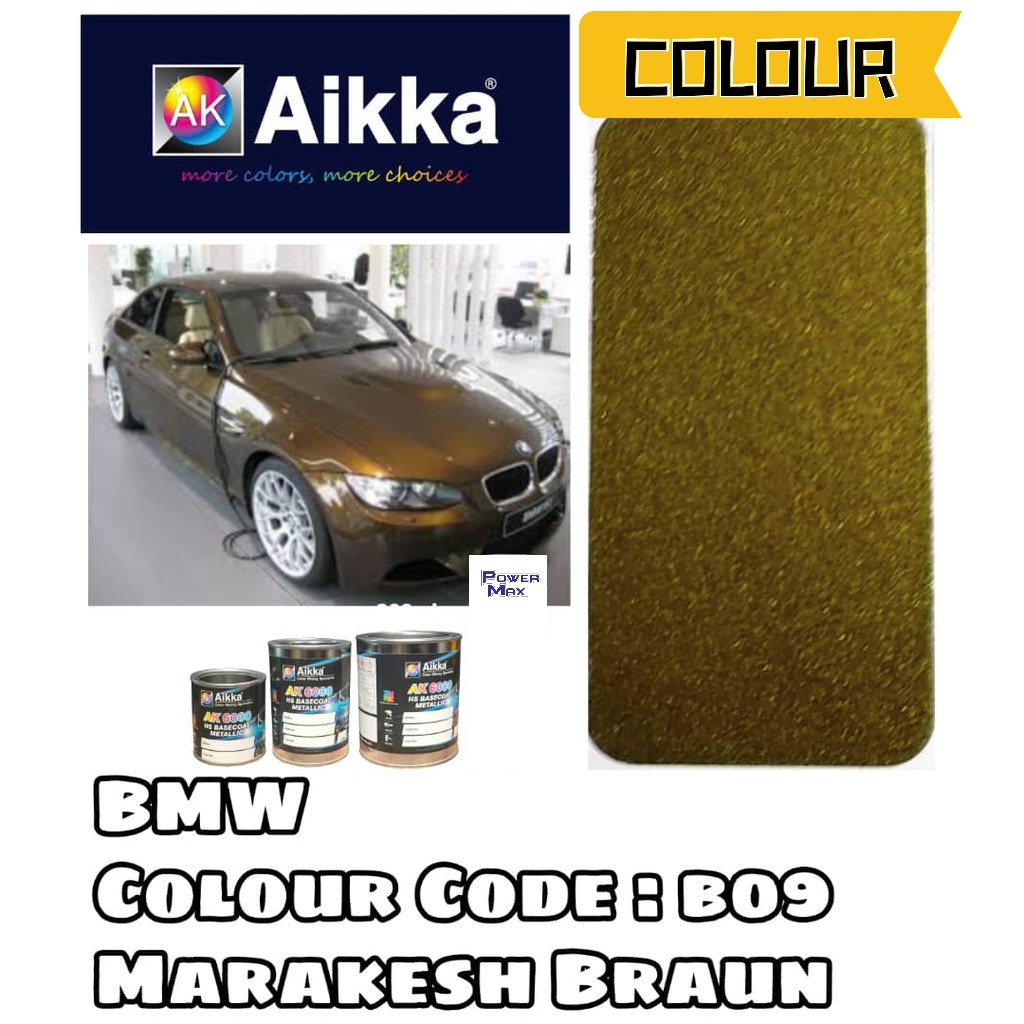 AIKKA BMW B09 MARAKESH BRAUN * 2K CAR PAINT | Shopee Malaysia