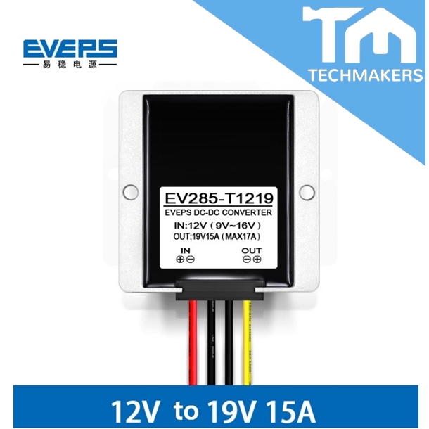 285W Automatic Boost Converter 9VDC ~ 16VDC to 19VDC,15A