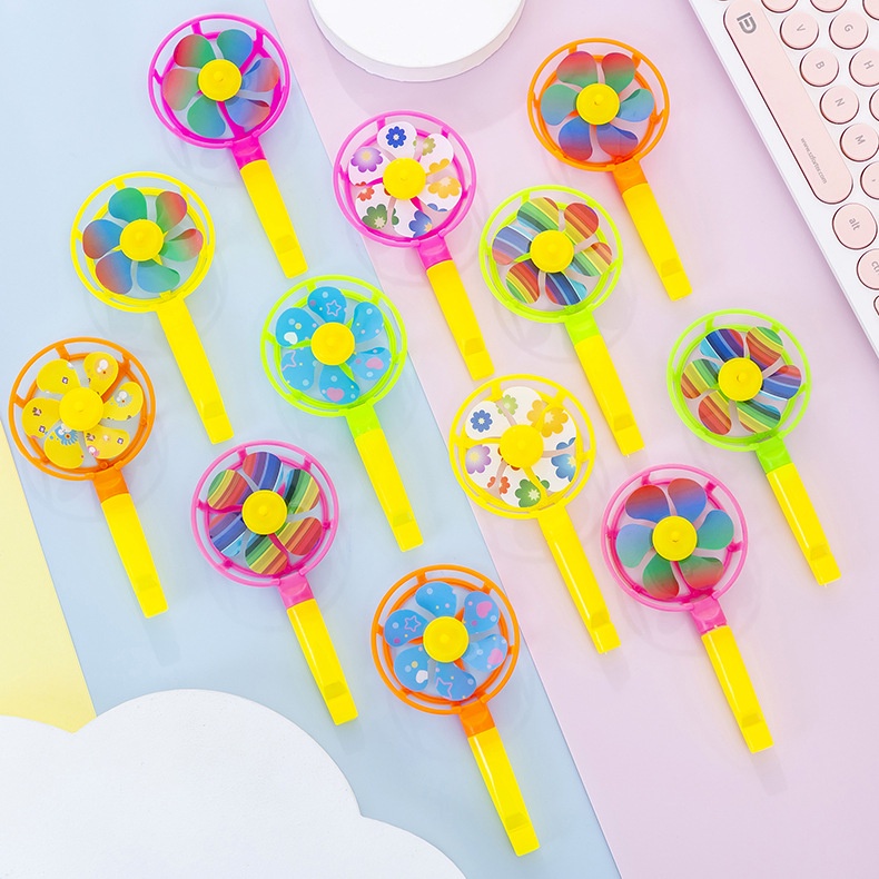 🛑LIVE VOUCHER📶 MALAYSIA Wisel Fan Windmill Whistle Gift Toys Blow Birthday party door gift