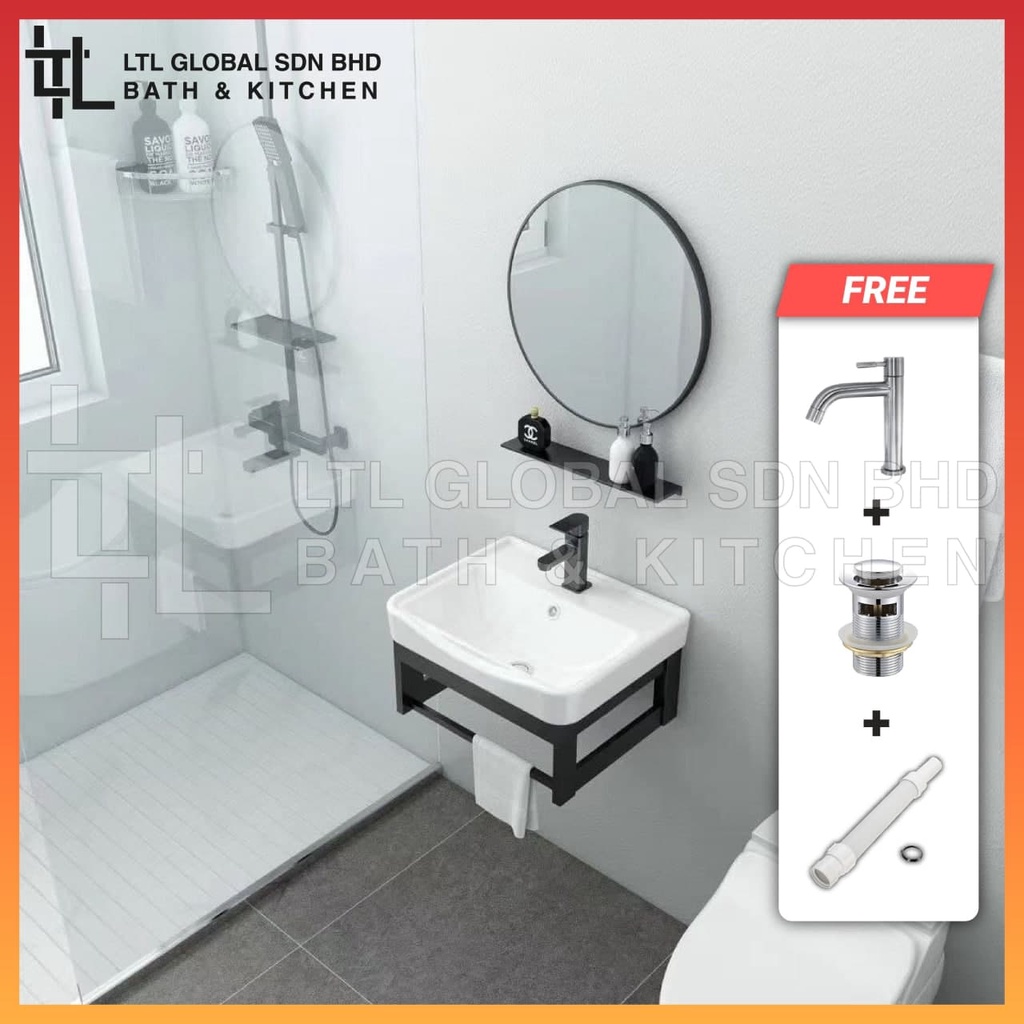 CORRO Bathroom Basin Cabinet Aluminium Basin Cabinet Wash Basin With ...