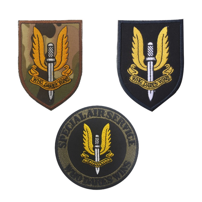 SAS Special Forces Tactical Army Embroidery PVC Velcro Patches | Shopee ...