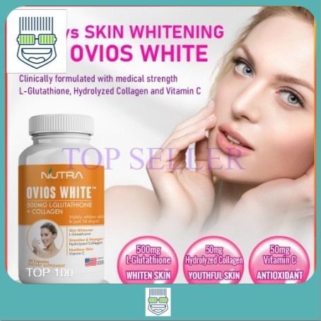 OVIOS WHITE Glutathione Skin Whitening Supplement 30 Capsule