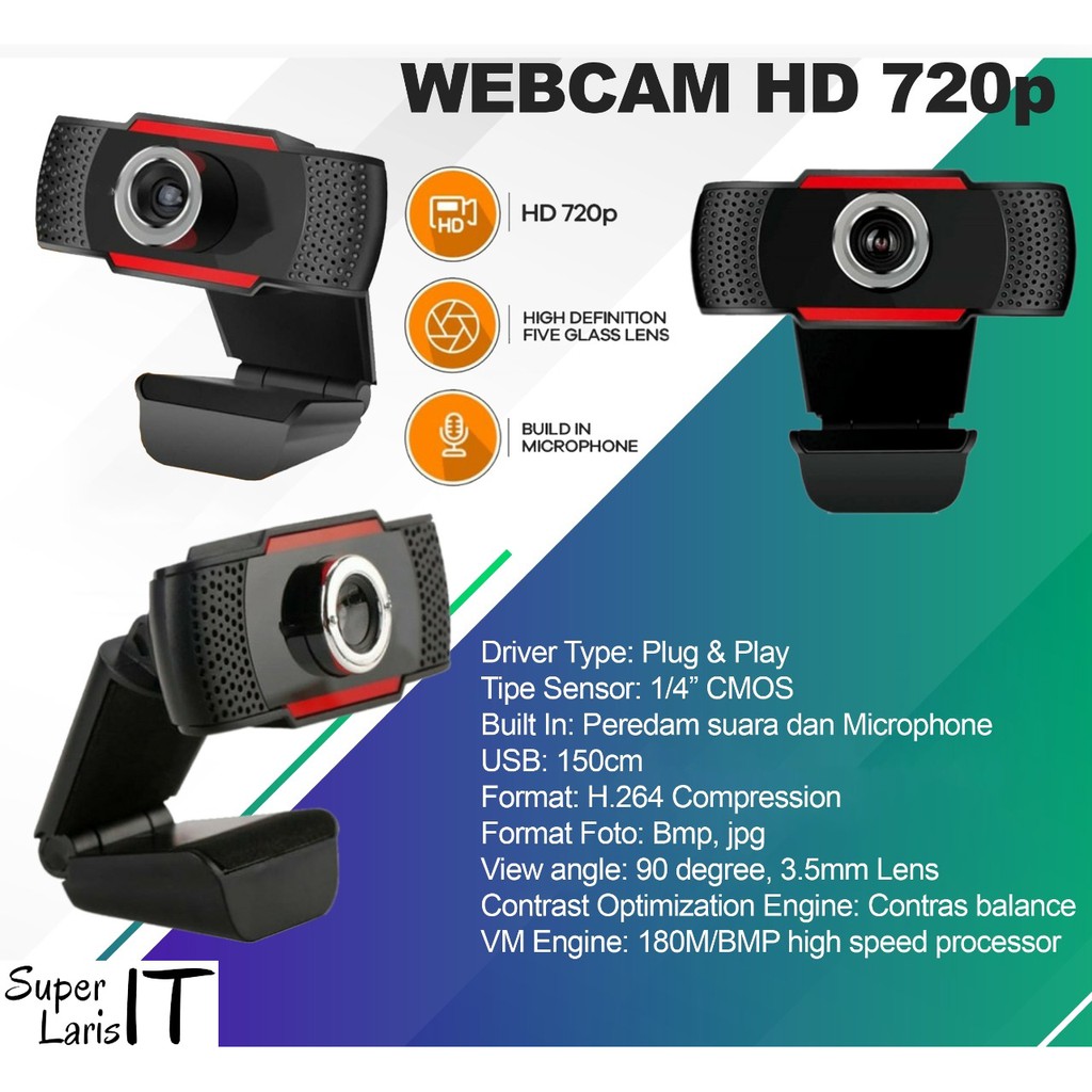 Webcam Pc Camera Tw-006 Hd 720p - Warranty | Shopee Malaysia