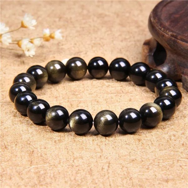 Obsidian crystal bracelet deals