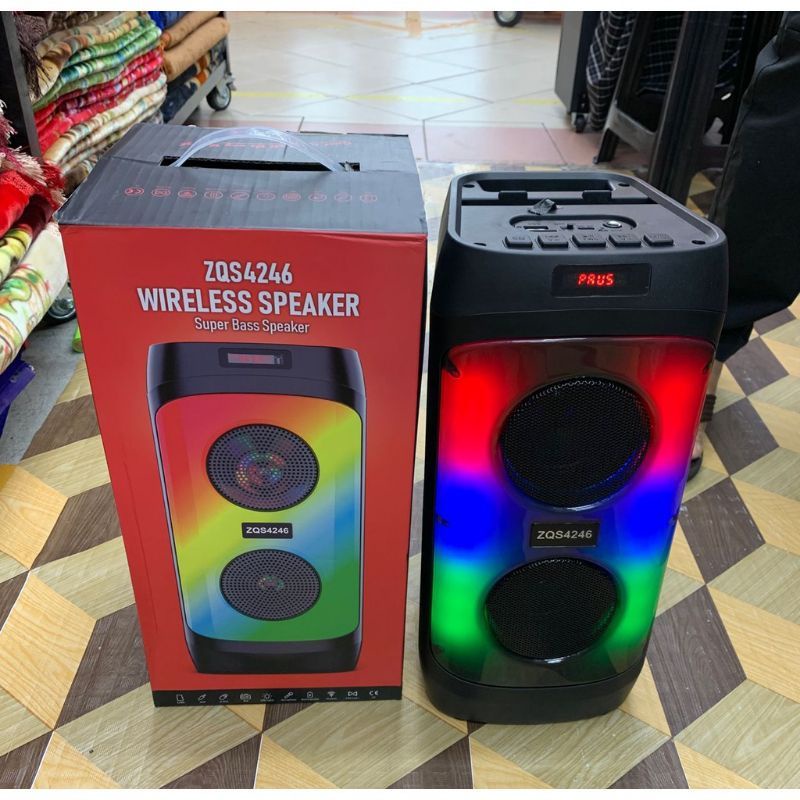 [READY STOCK]SPEAKER ZQS-4246/4245/4248 WIRELESS BLUETOOTH BOOM BASS ...