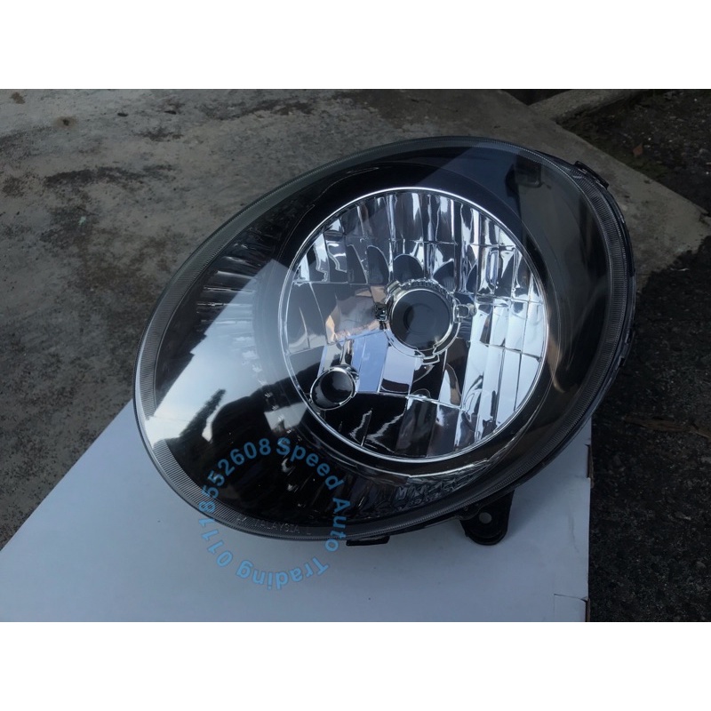 Perodua Kancil Head Lamp Black Smoke Lampu Depan Kancil Bulat