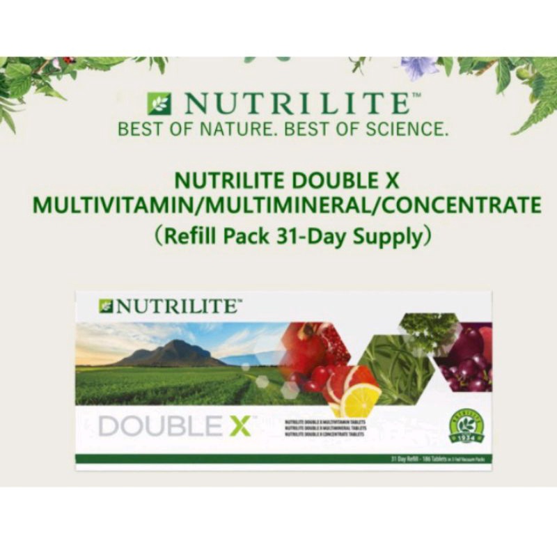 NUTRILITE DOUBLE X MULTIVITAMIN/MULTIMINERAL/CONCENTRATE By AMWAY 🌹🌹 ...