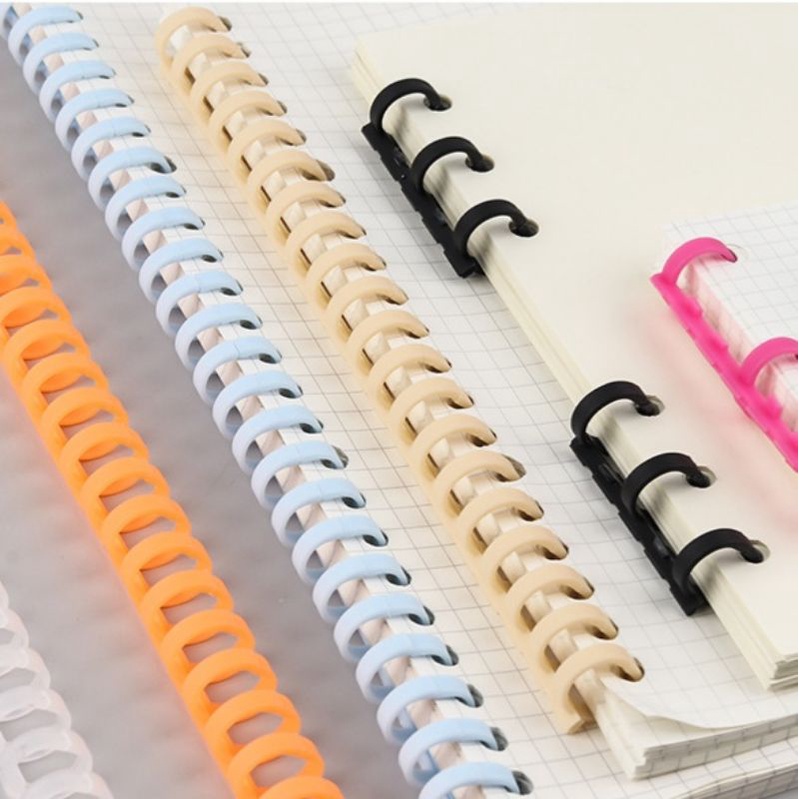 A4 A5 B5 Loose-leaf Notebook Stick Binder Easy Installation Mate Colour ...