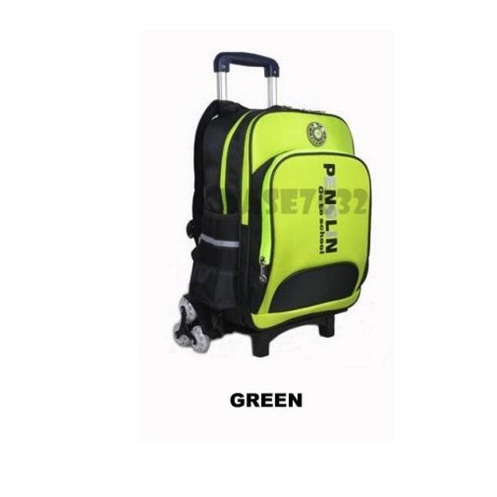 6 Wheel Wheels Climb Stair Staircase Detachable Backpack School Bag