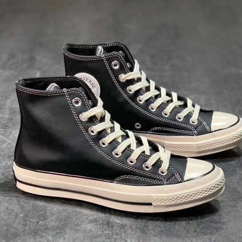 CONVERSE 1970S LEATHER HIGH CUT BLACK PREMIUM Shopee Malaysia