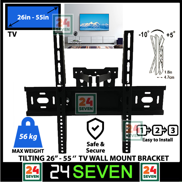 TV BRACKET DOUBLE ARM UNIVERSAL TV Bracket Tilting Wall Mount for 26
