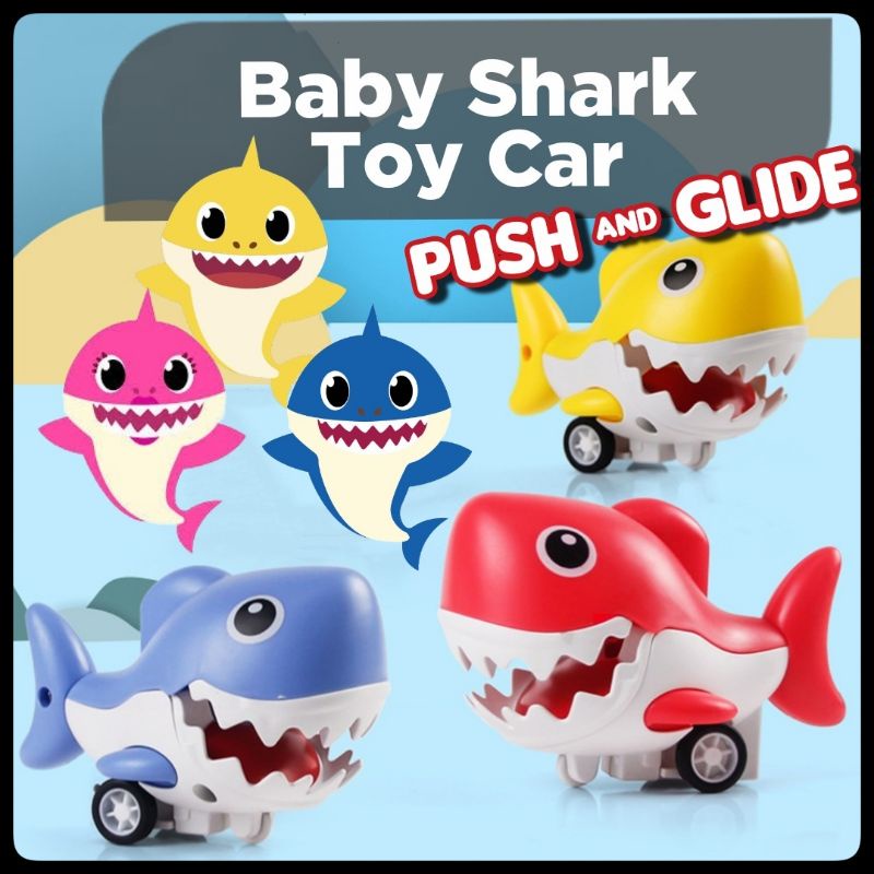 🔥 Baby Shark Toy Car Inertia Press & Glide Toys for Kids Mainan Budak ...