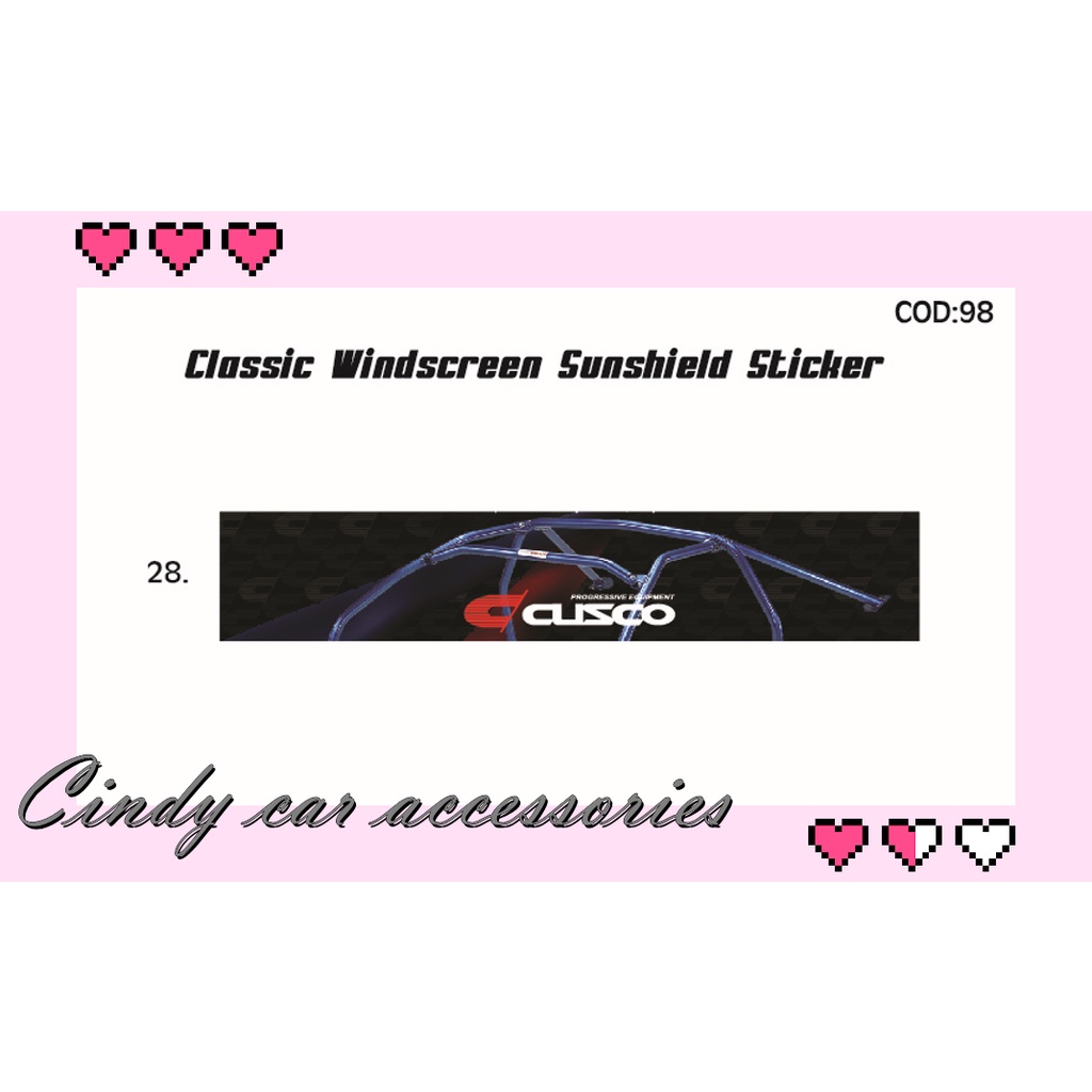 CAR STICKER CUSCO windshield sticker windshield sticker Japanese Potion ...