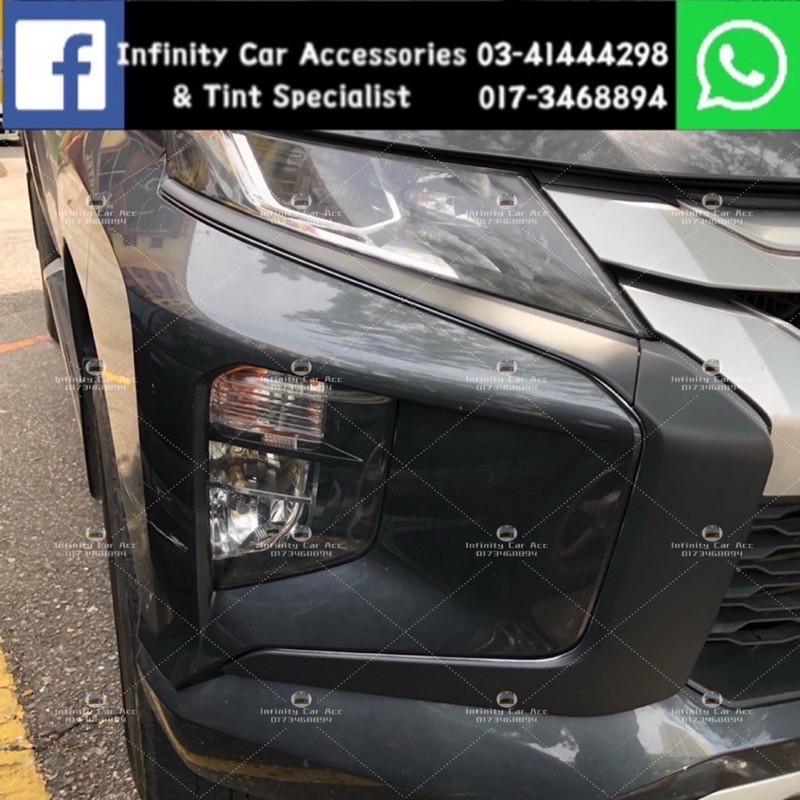 Mitsubishi Triton 2019 Front Bumper side cover bumper trim cover matt