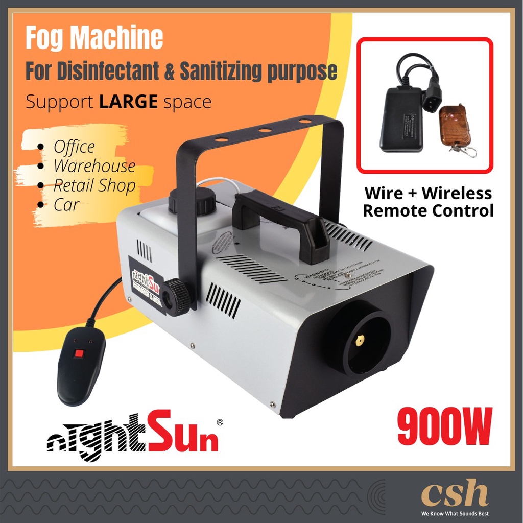 NightSun 900W Fog Machine for disinfectant and sanitizing purpose (non ...