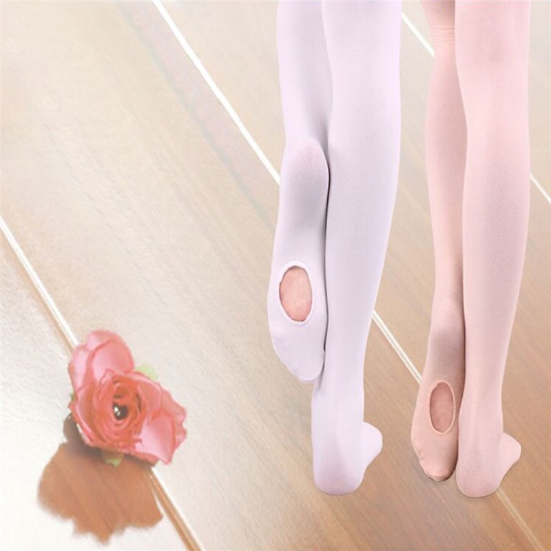 Girls Velvet Dance Sock Pantyhose Professional Ballet Stocking Ballerina  Tights