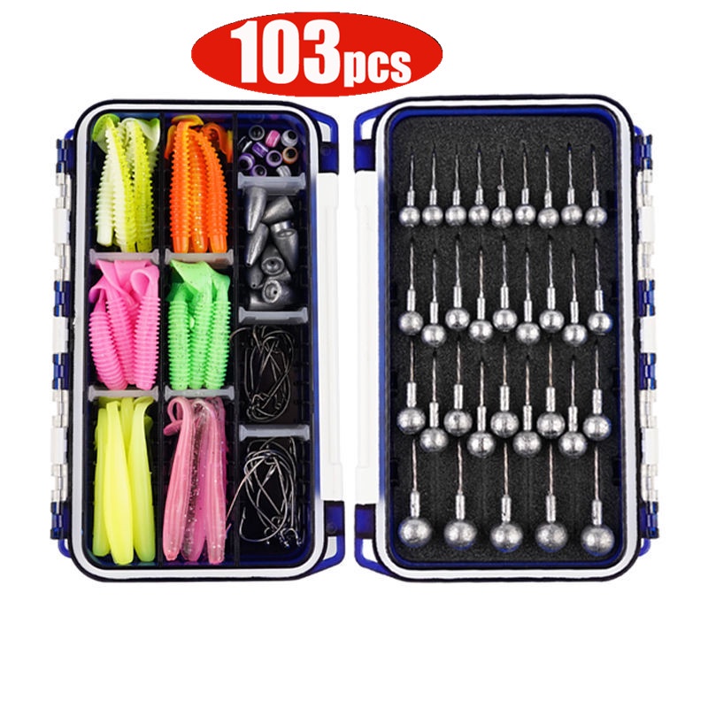 Fishing Lure Kit Fishing Hook Set Jig hard bait Soft Artificial Bait