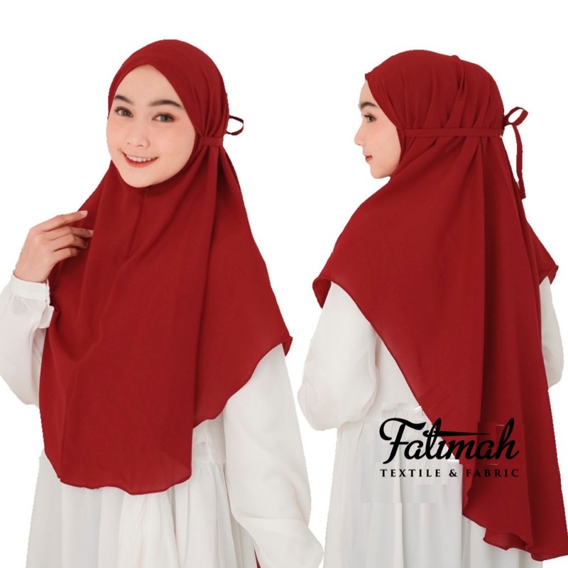 New Fatimah Khimar Tudung Sarung Labuh Buy3free 1t Instant Hijab