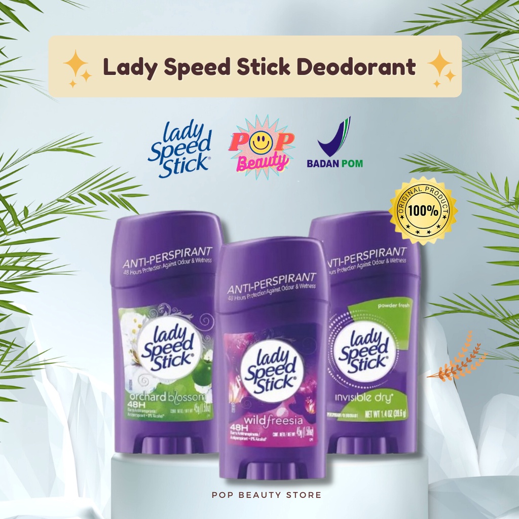 Lady Speed Stick Deodorant/Deodorant AntiPerspirant Invisible Dry