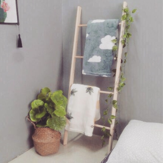 Rak Tangga Wood Ladder Rack | Shopee Malaysia
