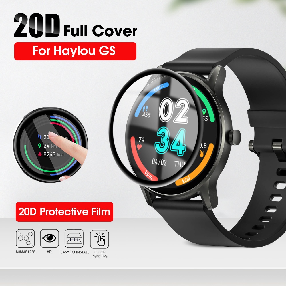 Full Coverage Soft PMMA Protector For Haylou GS Curved Edge HD Clear