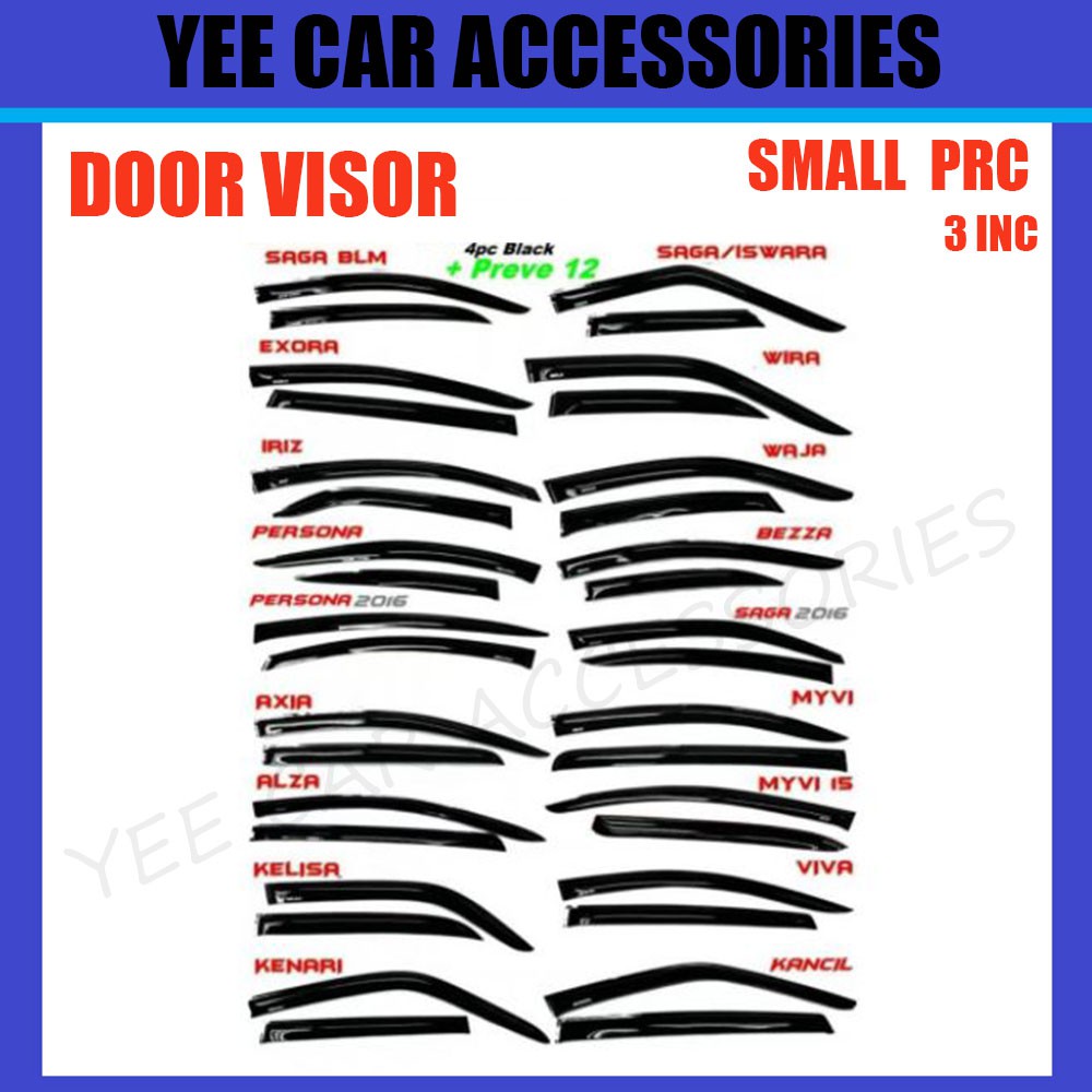 Air Press Window Door Visor small Move Sun Visor Move Style 5inc All