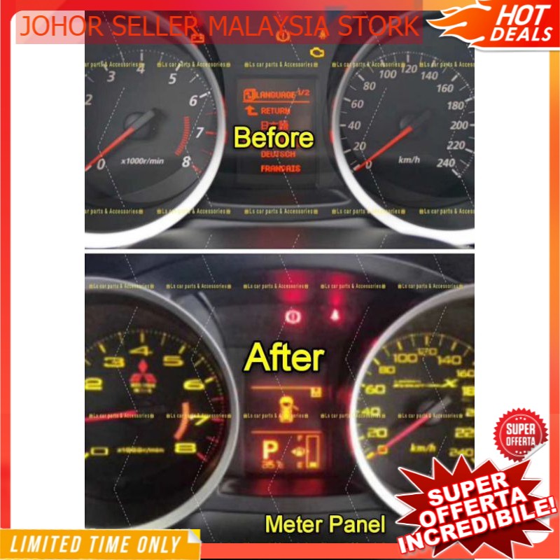 Lancer EVO X Inspira Meter Panel 仪表台 更换 Evolution Sport Guage Digital ...