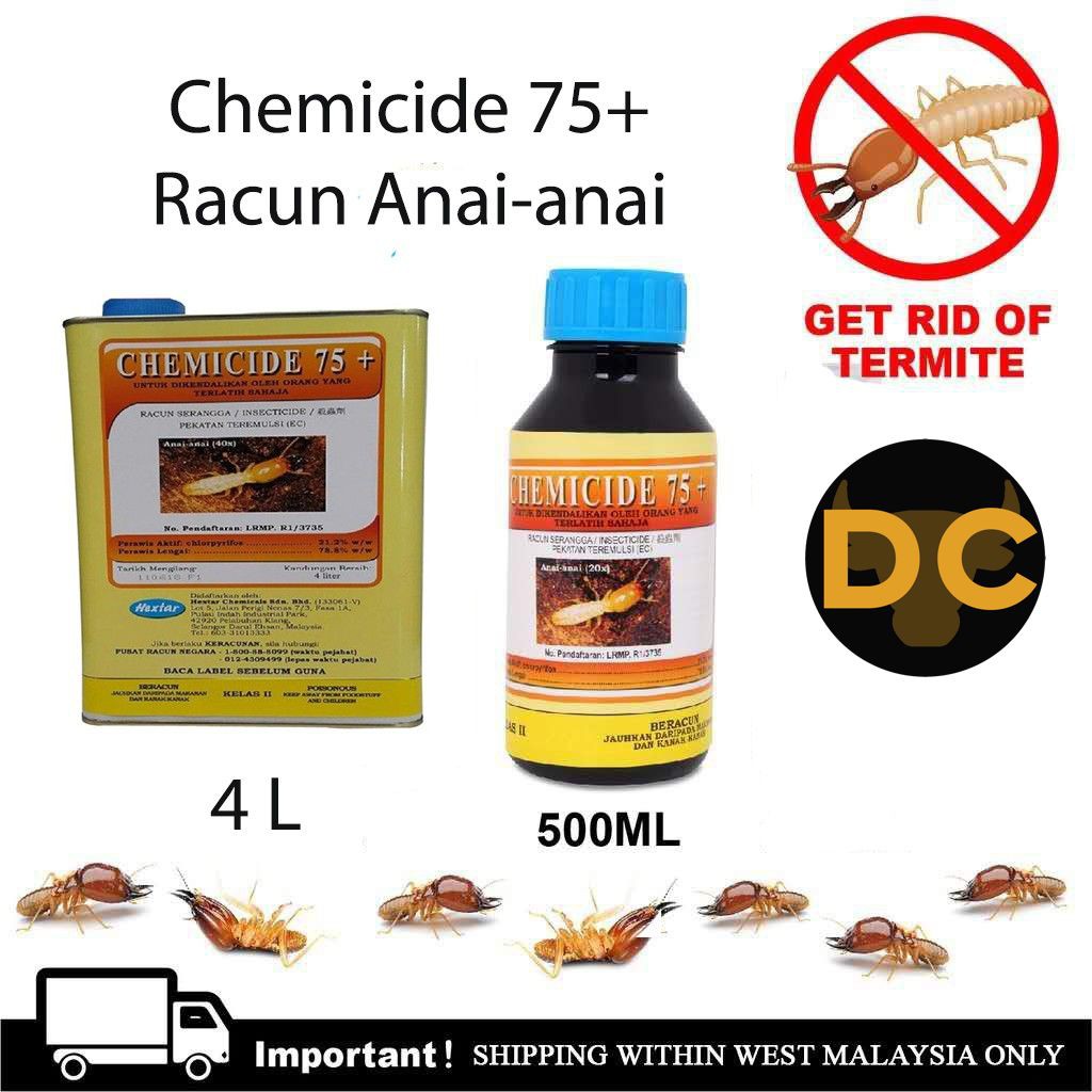 Chemicide 75+ HEXTAR CHEMICIDE TERMITE PEST CONTROL / RACUN ANAI ANAI