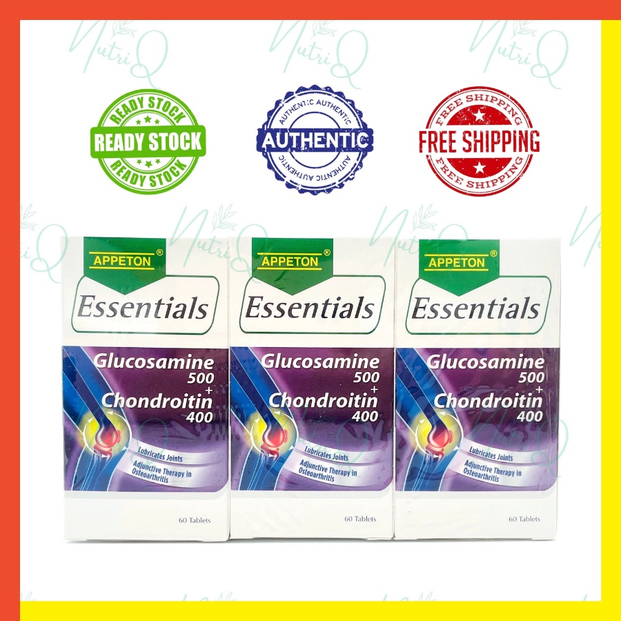 Appeton Glucosamine Essentials 500mg 60 Tablets with Chondroitin 400mg