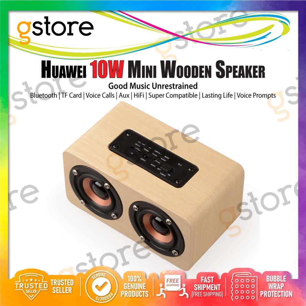 Huawei wooden hot sale bluetooth speaker