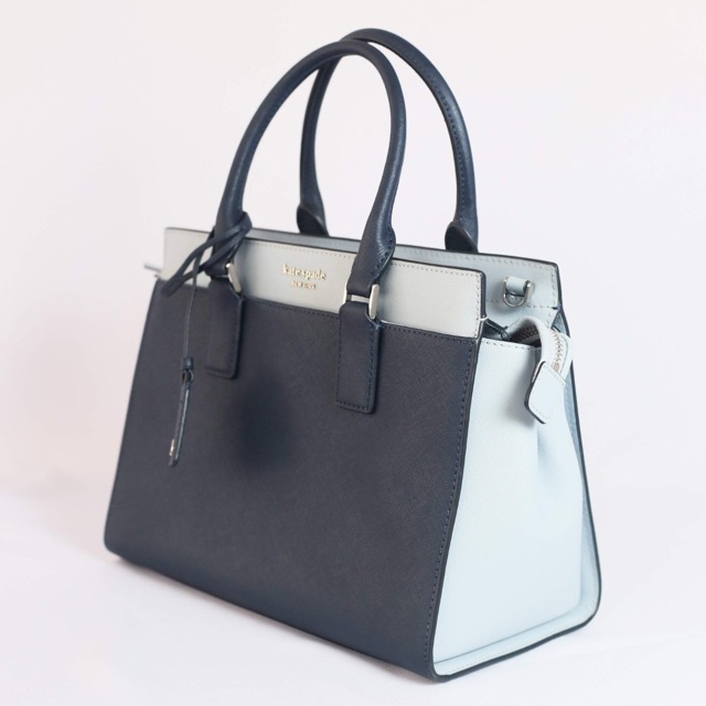 Kate spade cameron medium satchel blue cheap