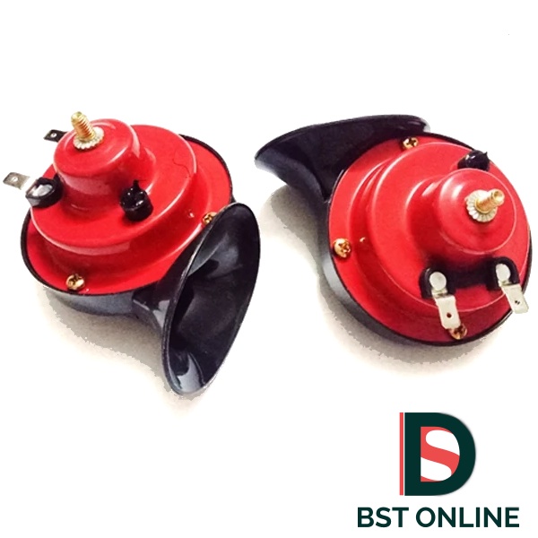 2 PCS Car Motorcycle Snail Bm Horn Type R Twin Tone Relay 12v Axia Wira